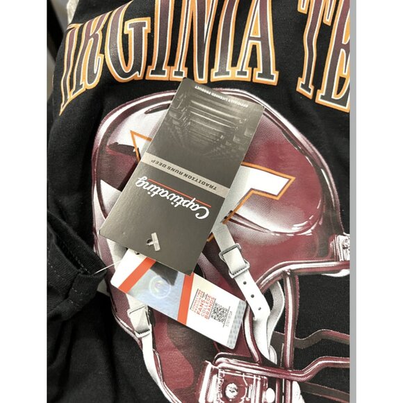 Virginia Tech Shirt Mens 2XL Black NCAA Football Captivating Graphic Tee New - Picture 7 of 8